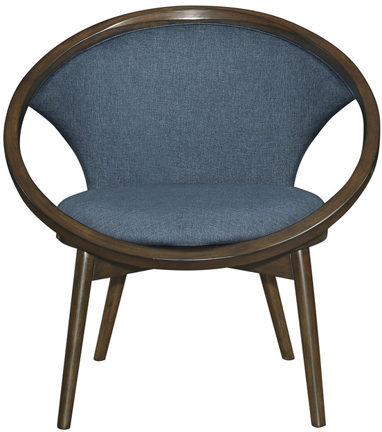 Mazin Furniture Lowery Blue Upholstered Accent Chair-1