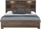 Emerald Home Peyton Brown Queen Bookcase Bed-3