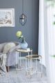 A & B Home Hannes 2-Piece Glass Top Nesting Tables with Gold and White Frame-4
