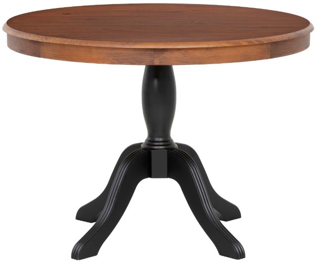 Linon Norah Black Walnut Pedestal Dining Table-3