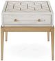 Bassett Mirror Perrine Soft White End Table-1