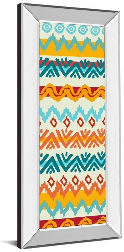 Classy Art Navajo Mission Il by Nicholas Biscardi Mirror Framed Wall Art-1