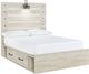 Signature Design by Ashley® Cambeck 2-Piece Whitewash Full Panel Bed Set-5