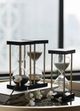 A & B Home Brown/Gold/Black Sand Hourglass-1