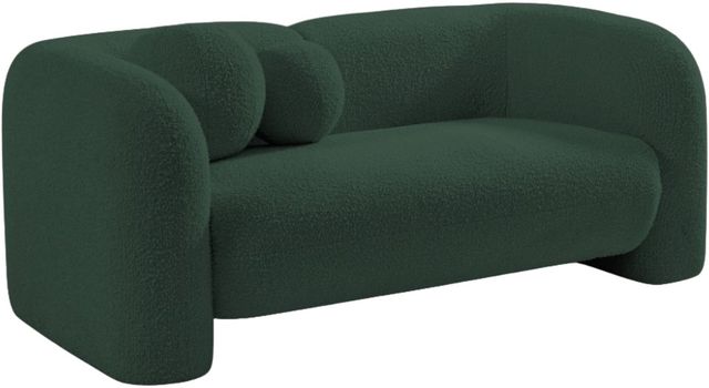 Meridian Furniture Emory Green Boucle Fabric Loveseat-0