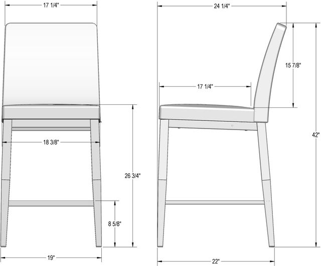 Amisco Customizable Lorenzo Counter Stool-2