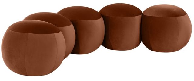 Meridian Furniture Apollo Cognac 75" Upholstered Bench-0
