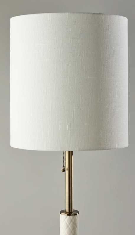 Adesso® Vanessa Antique Brass Floor Lamp-1