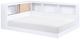 Homelegance® Asker Natural/White Full Bookcase Corner Bed-0
