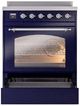Ilve® Nostalgie II Series 30" Blue Pro Style Induction Range-2