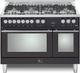 LOFRA® Maestro 48" Matte Black Pro Style Dual Fuel Range-0
