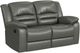 Elements International Marisol Aviarah Gray Manual Reclining Loveseat-0