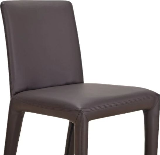 Moe's Home Collection Monte 2-Piece Dark Brown Dining Side Chair Set-3