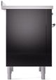 Ilve® Nostalgie II Series 36" Glossy Black Pro Style Induction Range-4