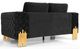 VIG Furniture Divani Casa Georgia Black Modern Loveseat-2