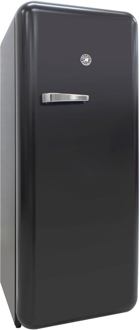 Brama 24" 9.9 Cu. Ft. Black Retro Compact Refrigerator-1
