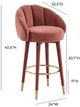 TOV Furniture Myla Salmon Swivel Bar Stool-2