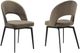 Armen Living Lucia 2-Piece Coffee Dining Chair Set-3