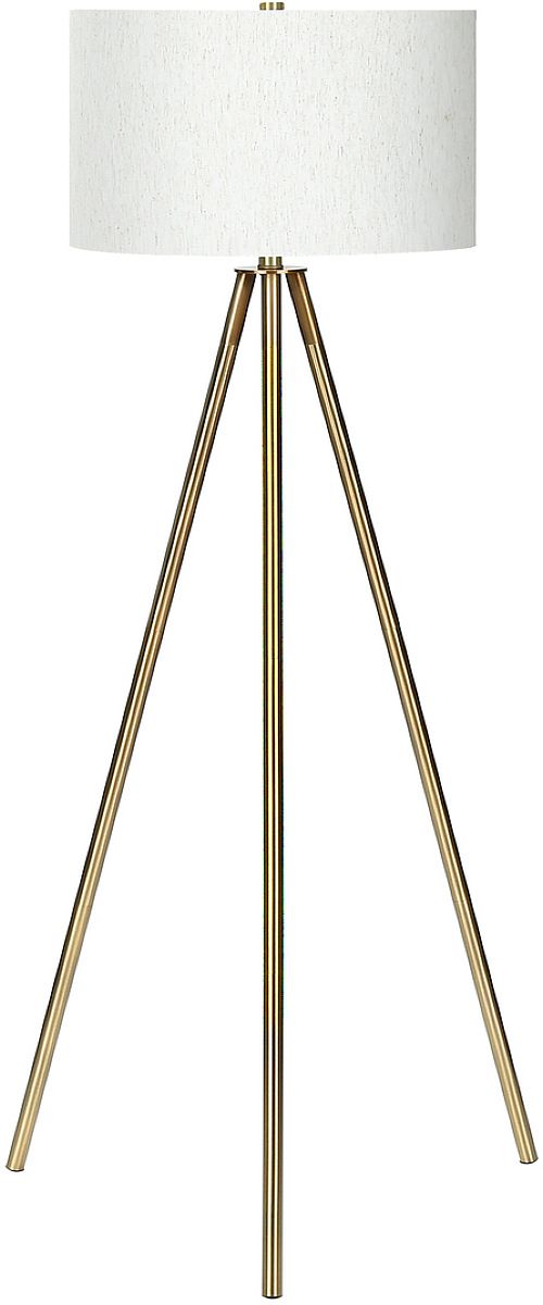 Monarch Specialties Inc. 63"H Ivory Metal Floor Lamp-0