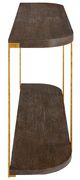 Uttermost® Palisade Walnut Console Table with Antique Gold Frame-4