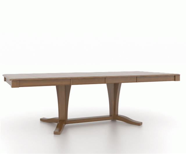 Canadel Customizable Gourmet 102" VR Base Dining Table with Two Removable Leaf's-1