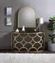ACME Furniture Altus Black Console Table with Gold Base-3