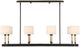 Uttermost® Franconia Matte Black/Natural/White 8-Light Pendant-2