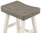 Homelegance® Caspian Coffee/White Pub Height Stool-4
