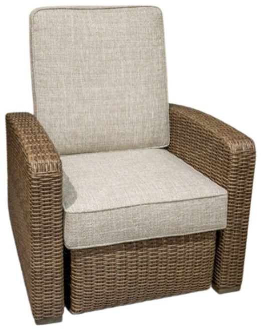 Signature Design by Ashley Beachcroft Beige Outdoor Recliner Midwest Clearance Center St. Louis area