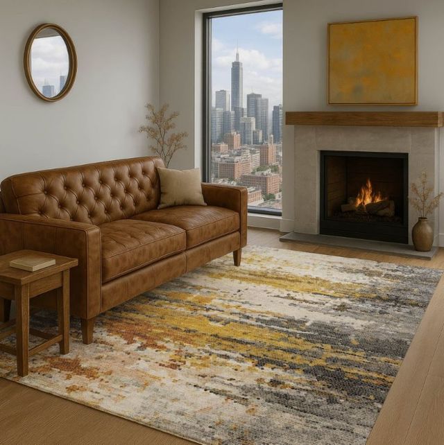 Dalyn™ Rug Company Lumara LM1 Graphite 5'x8' Area Rug-1