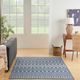 Nourison Home™ Positano Navy Blue 5'x7' Area Rug Style 1-2