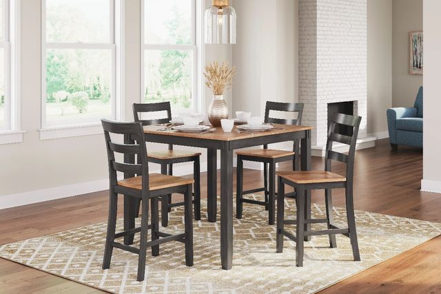 Signature Design by Ashley® Gesthaven Dark Brown/Natural Counter Stool-4