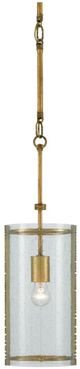 Currey & Company Chase Dark Contemporary Gold Leaf Pendant Lighting-2