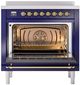 Ilve® Nostalgie II Series 36" Blue Pro Style Induction Range-1