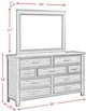 Elements International Sullivan Rich Cherry Dresser and Mirror-2