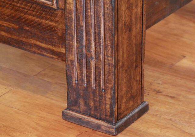 International Furniture Direct Terra Brown California King Panel Bed-3