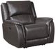 Steve Silver Co. Alexandria 3-Piece Chocolate Leather Power Reclining Set-5