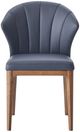 ACME Furniture Seraphyne 2-Piece Slate/Walnut Leather Side Chair Set-2