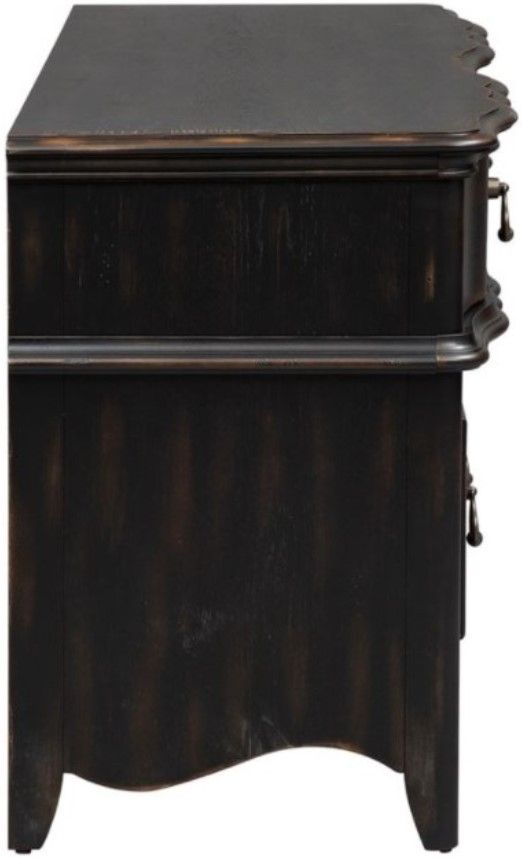 Liberty Furniture Chesapeake Wire Brushed Antique Black Credenza-2