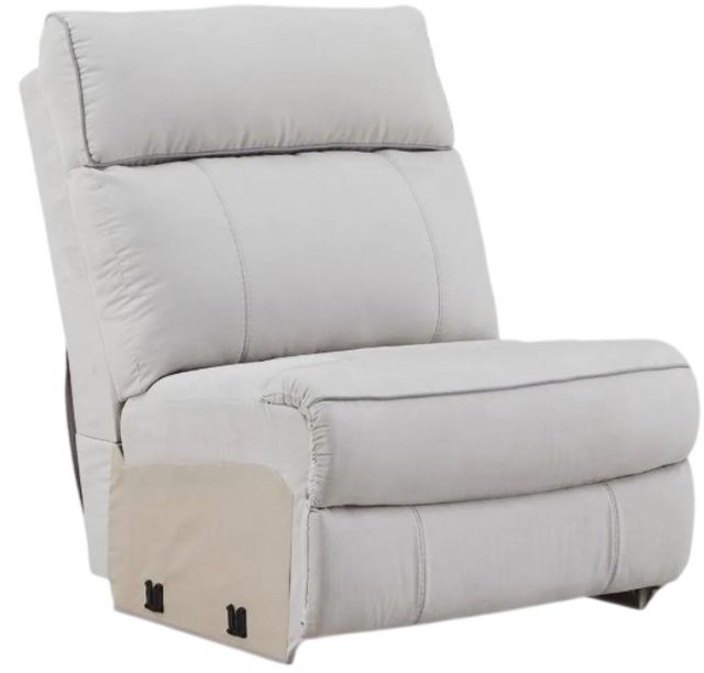 Signature Design by Ashley® Social Pointe 5-Piece Ash/Pearl Power Reclining Curved Sectional-1