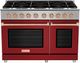 BlueStar Platinum X8 48" Specialty Paint Pro-Style Dual-Oven Gas Range with Custom Plated Trim-0