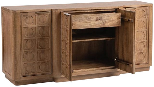 Classic Home Cleveland Sandy Taupe 4-Door Cabinet-4