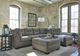 Ashley® Pitkin Slate Oversized Accent Ottoman-1