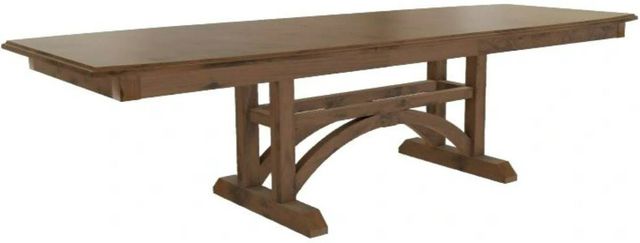 Mavin Customizable 38" x 84" Boat Extendable Dining Table with 18" Leaf-0