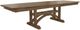 Mavin Customizable 38" x 84" Boat Extendable Dining Table with 18" Leaf-0