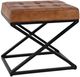 Jofran Inc. Global Archive Hogan Saddle Small Ottoman-0
