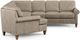 Flexsteel® Westside 4-Piece Taupe Left-Arm Facing Sectional and Chaise-2
