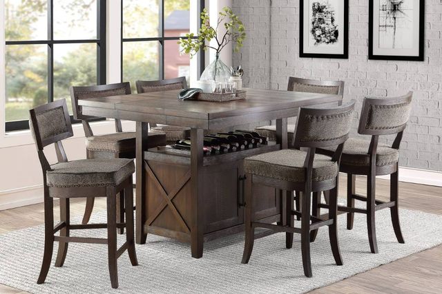 Homelegance® Oxton Baltimore Espresso/Dark Cherry Counter Chair-1