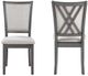 New Classic® Home Furnishings Amy 2-Piece Gray Dining Chair-5