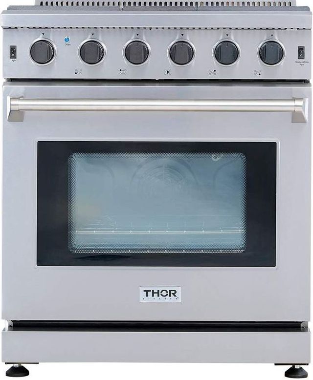 Thor Kitchen® 30" Stainless Steel Pro Style Gas Range-0